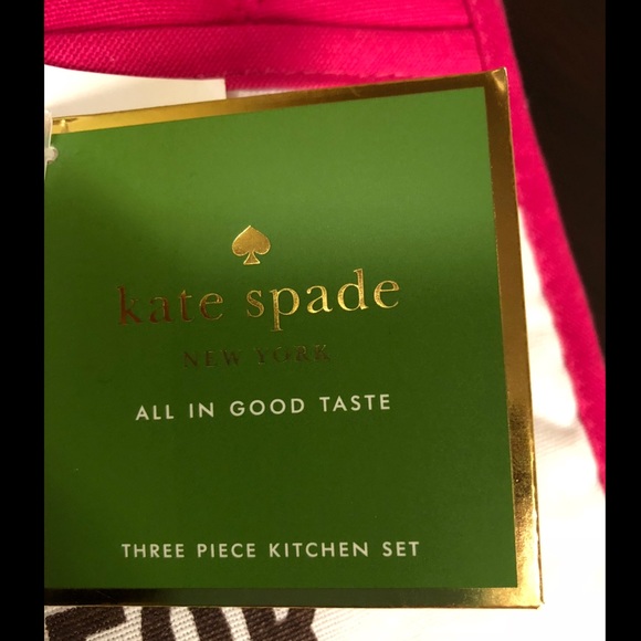 Kate Spade 3 Piece Kitchen Set - Eat Cake Design - Picture 4 of 4
